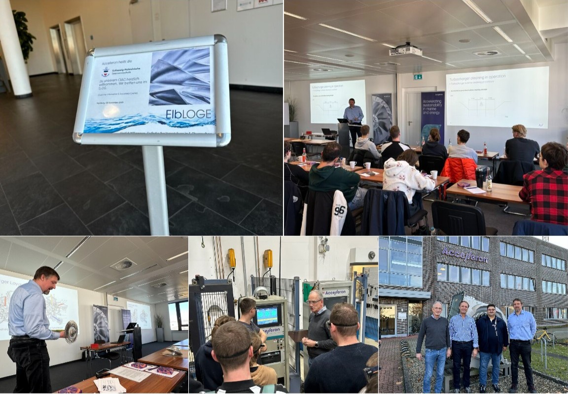 Accelleron Sammelbild „Aufladung des 3. Schulzeitblockes für die Abschlussprüfung Teil 2“ Cusomer Information & Awareness Course (CIAC) bei Accelleron in Hamburg